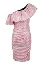 Vestido Lança Perfume ombro único rosa