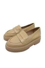 Mocassim Feminino Schutz Couro Bege
