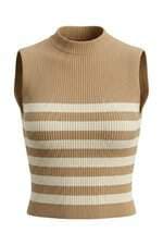 regata Lofty Style feminina bege listada 