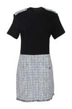Vestido Maje feminino preto com recortes