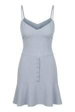 Vestido feminino Achados Repassa azul com forro