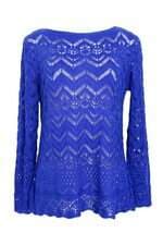 Blusa Feminina Maria Cristina Tricot Azul