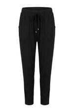 calça de tecido feminina preta
