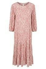 Vestido midi Hering rosa estampado