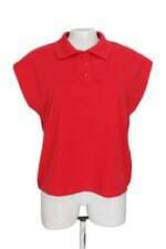 Camisa polo feminina vermelha