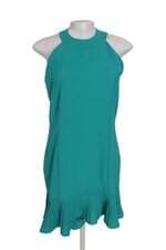 Vestido azul turquesa plissado