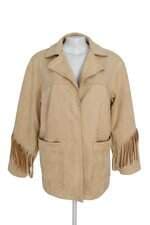 Jaqueta Renner bege com franja