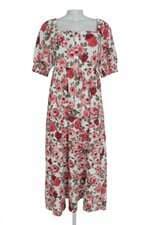 Vestido C&A midi floral