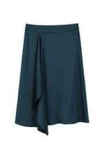 Saia Midi Feminina Assimétrica Zara Verde