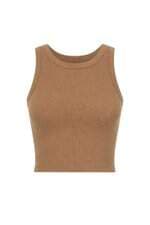 Blusa Cropped Feminina Zara Bege