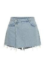 Shorts Saia Jeans Feminino Zara Azul