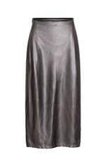 Saia Maria Emilia cinza com fenda