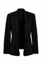 blazer feminino preto com recortes