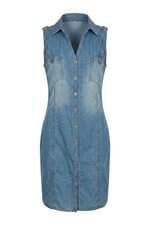 Vestido jeans Talita Kume feminino azul