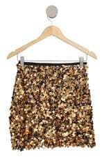 Saia Zara Paetê dourada