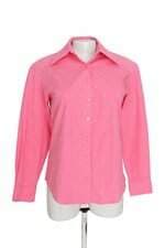 Camisa Feminina Manga Longa Rosa com Strass Natti Vozza