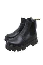 Bota coturno Estilo Veggie Shoes tratorada preta