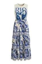 Vestido Farm Branco Estampado 