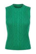 Blusa tricô feminino verde