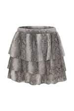 Saia H&M feminino estampado com babado