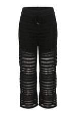 Calça de tricô Marguerite preta