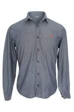 Camisa masculina Docthos azul