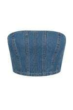 Cropped Jeans Feminino Oh Boy Azul