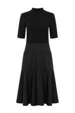 Vestido Midi Feminino Zara Preto