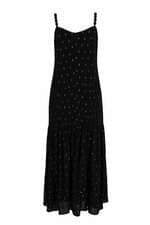 Vestido longo em viscose Renner preto