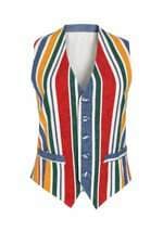 Colete Vintage Listrado Achados das Influencers