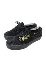 Tênis Feminino Vans Era Veludo preto com Pingentes 