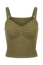 Cropped Feminino Casualli tricot Verde