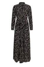 Vestido Longo Feminino Zara Estampado Preto 