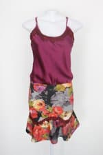 Vestido suprema style feminino roxo estampado