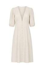 Vestido feminino Eliefe viscolinho bege