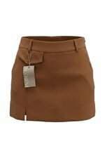 Shorts saia Bloom marrom