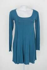 Vestido amplo feminino azul turquesa