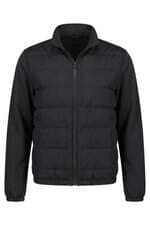 Jaqueta Puffer Feminina Zara Preta Manga em Malha