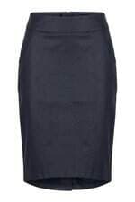 Saia feminina PU azul