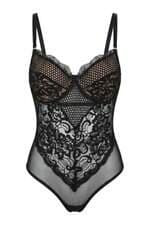 Body Valisere feminino preto com renda