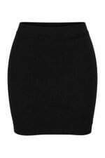 Saia canelada Achados das Influencers feminina preta