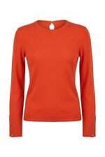 Blusa Feminina Zara Manga Longa Laranja