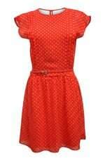 Vestido Curto Feminino Zara Vermelho de Poá 