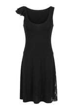Vestido feminino preto com renda