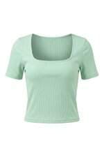 Blusa Zara ribana verde