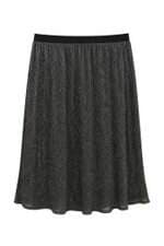 Saia feminina Ashua plus size cinza com forro