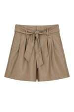 Shorts Feminino C&A em PU Areia 