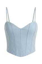 Top feminino Zara azul