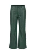Calça Femina de Couro Verde 
