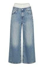 Calça Jeans Feminina Zara Azul Cós Duplo